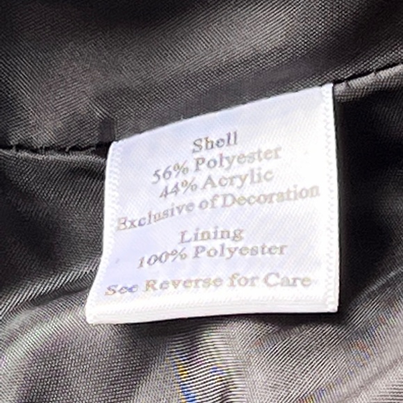 Katherine New York Multicolor Woven Yarn 3D Blazer Velvet Trim Womens Size M - Picture 8 of 11